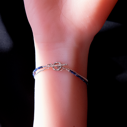 SILVER SODALITE BRACELET "AWAKE"