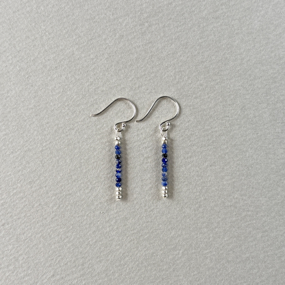SILVER SODALITE PIERCE "LIGHT"