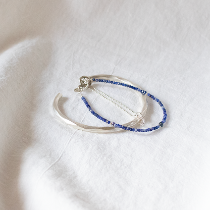 #001" KARENSILVER BANGLE"