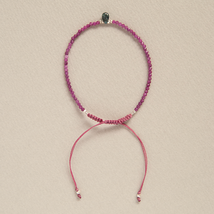 RUBY & KYANITE BRACELET "BLAZE"