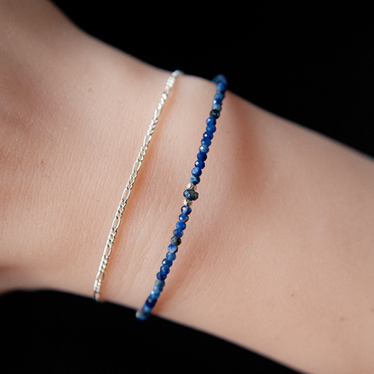 SILVER SODALITE BRACELET "AWAKE"