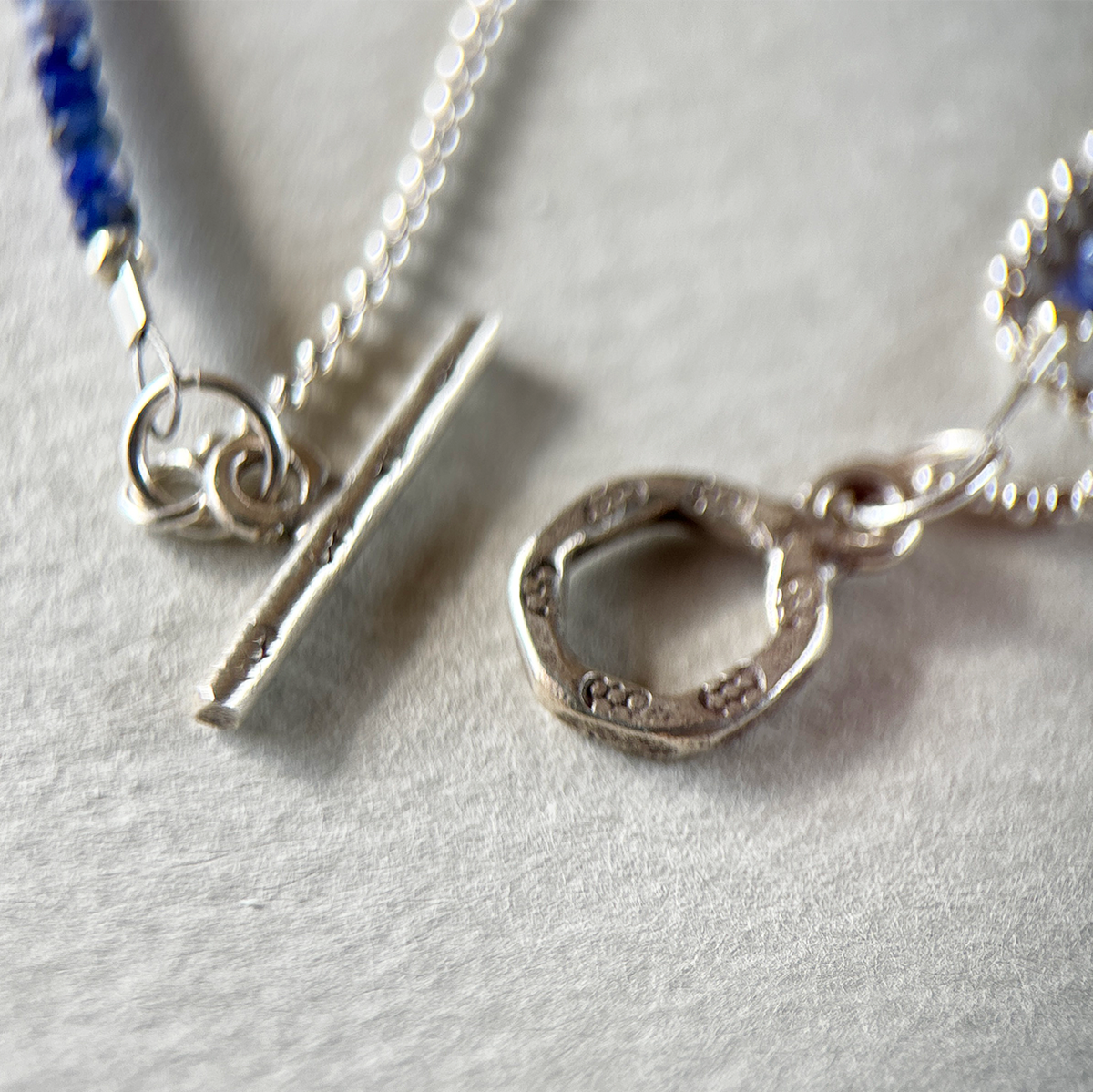 SILVER SODALITE BRACELET "AWAKE"