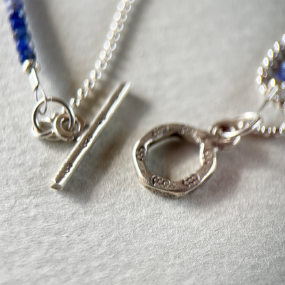 SILVER SODALITE BRACELET "AWAKE"