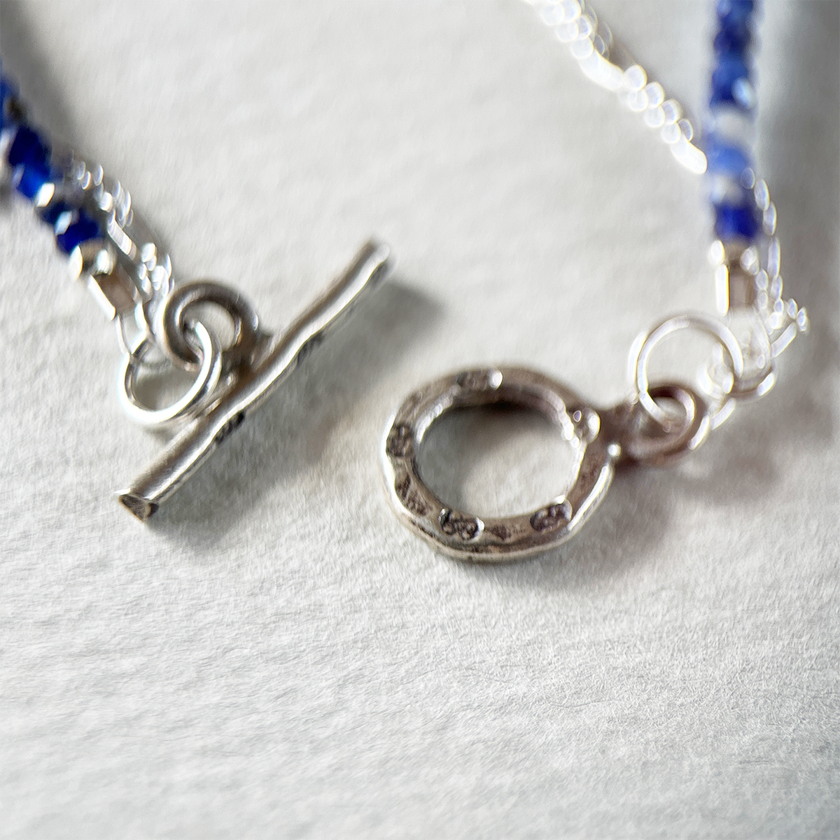 SILVER SODALITE BRACELET "AWAKE"