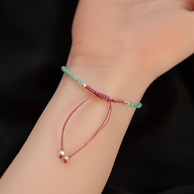 AMAZONITE & TOURMALINE BRACELET "VERGE"