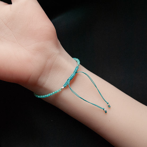 AMAZONITE & TOURMALINE BRACELET "VERGE"